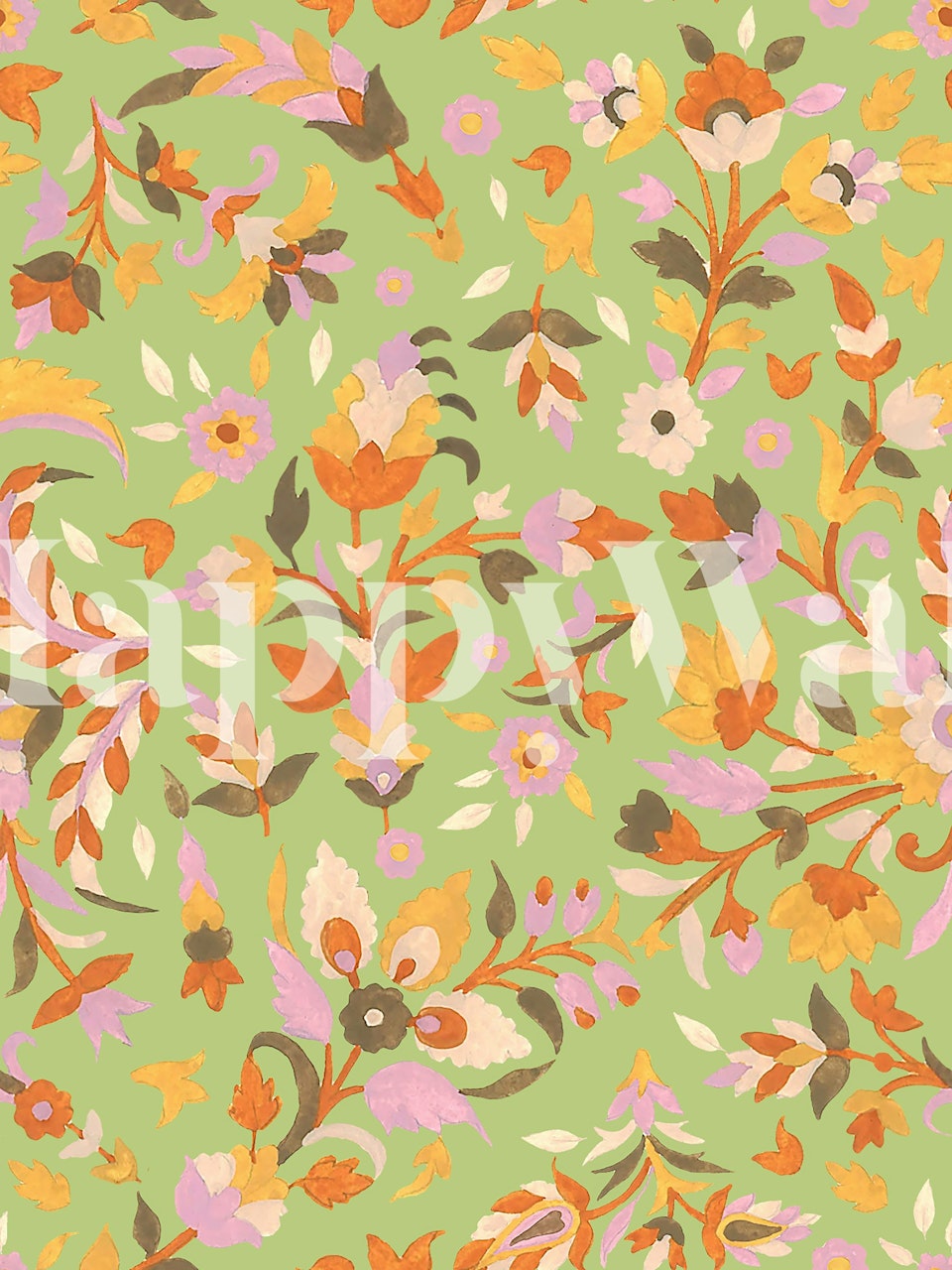 Pashmina Paisley Flower 7 tapet i et rum