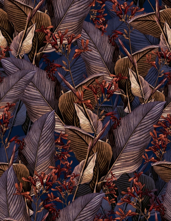 Midnight Vintage Banana Jungle