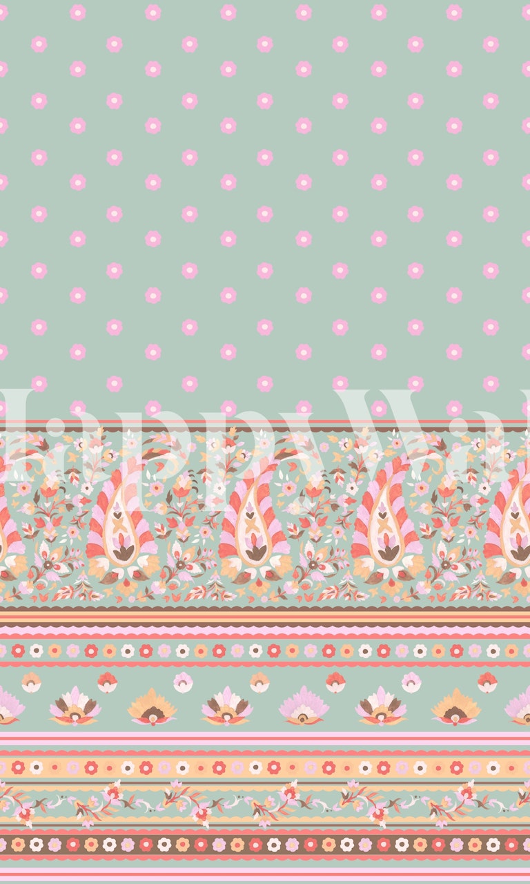 Pashmina Paisley -tapetti modernissa sisustuksissa