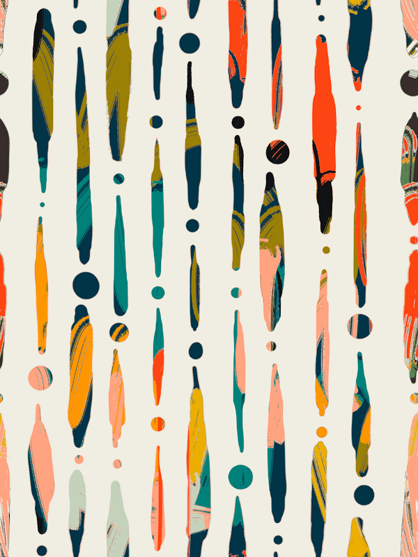 Colorful dripping lines