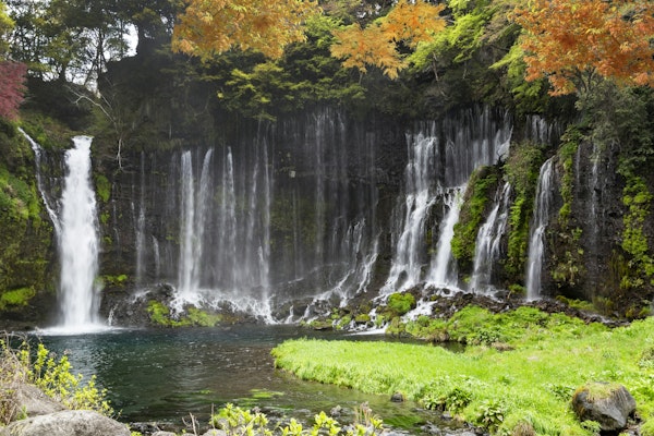 Autumn at Shiraito waterfall