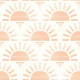 Sunburst, Glowing Sun, Light Salmon Pink