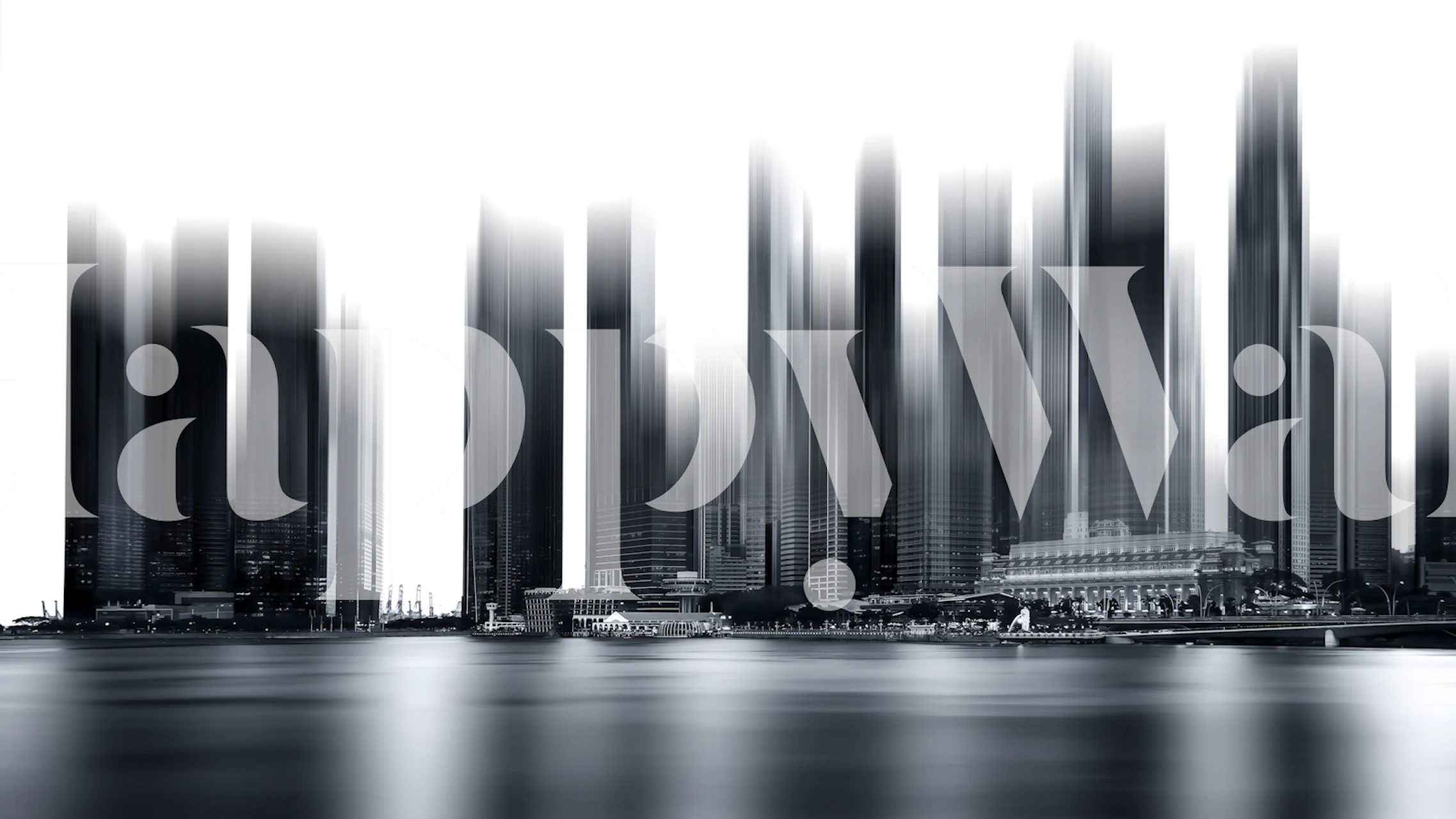 Dreamy City wallpaper in a modern room