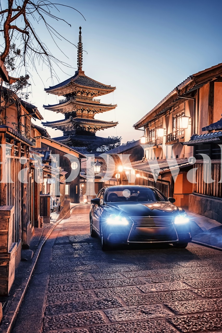 Modern Vs Traditional behang in een kamer