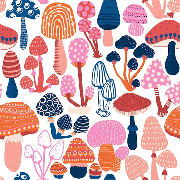 Mushroom Magic Rustic Botanical Fungus