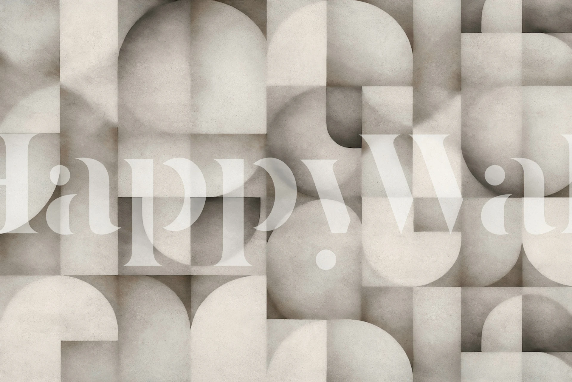 Soft Contemporary Japandi wallpaper in a room