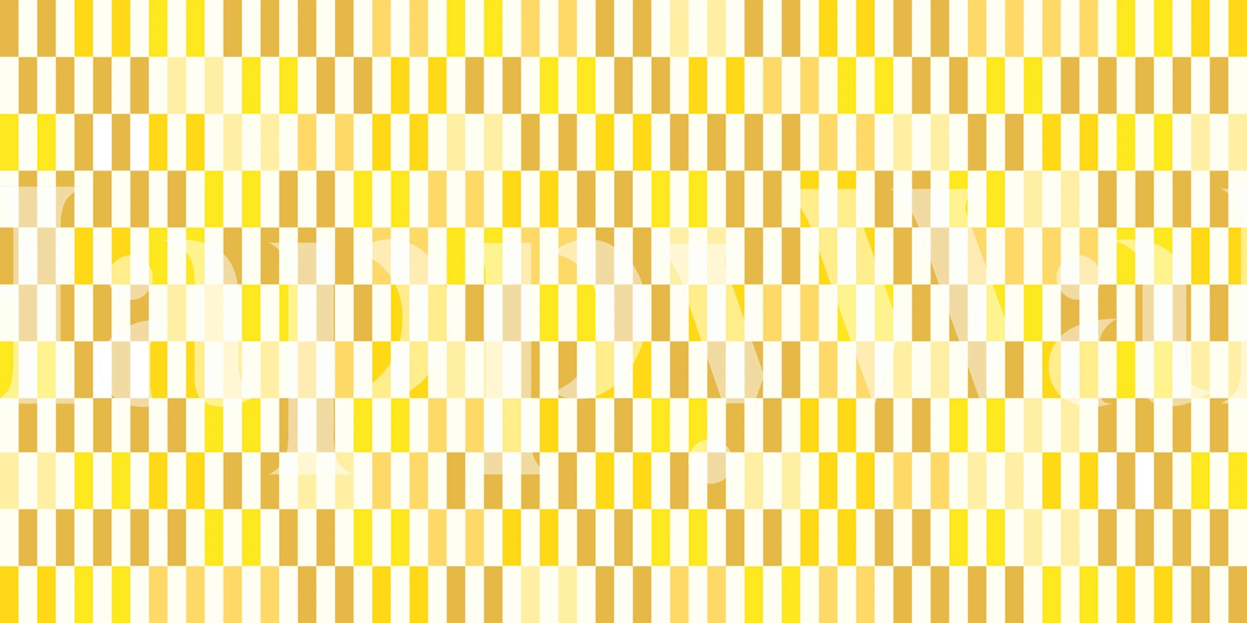 Yellow Blocks wallpaper in a room