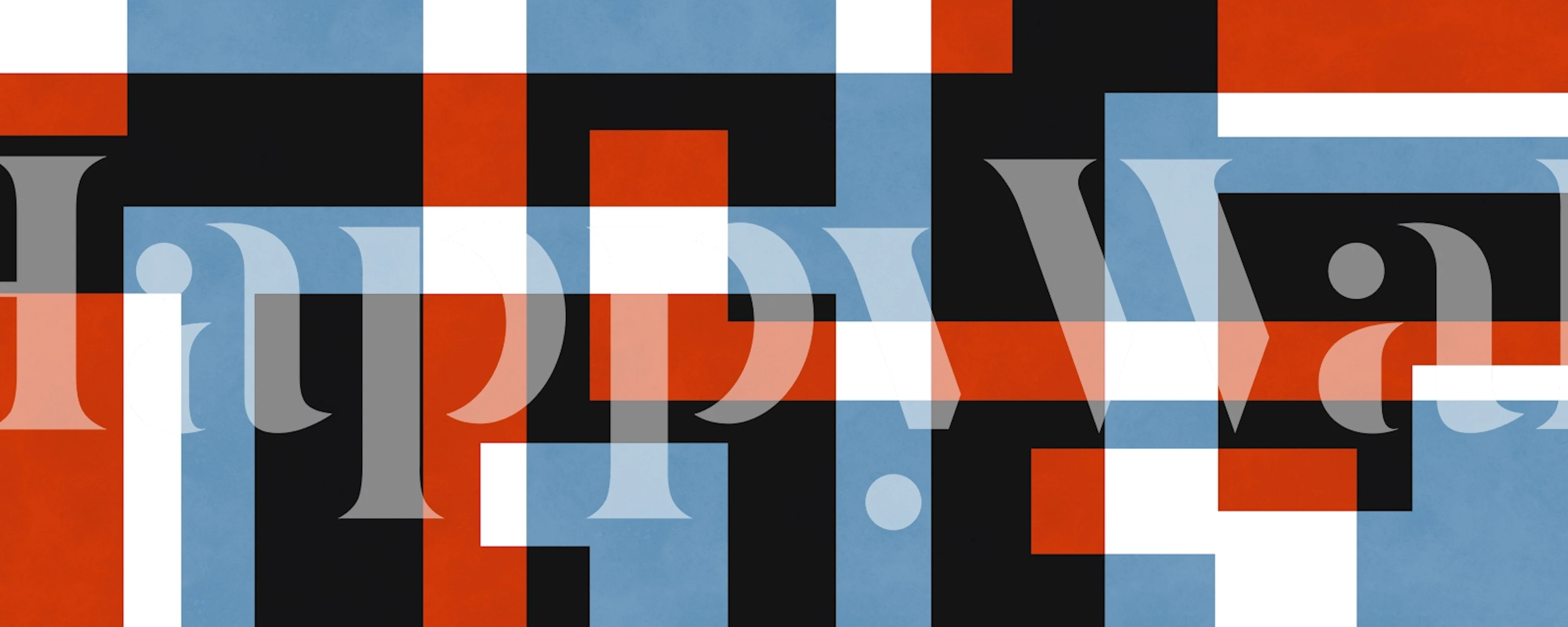 Geometric layers wallpaper in a room