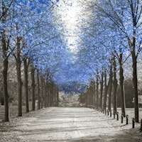 Avenue of Blue Trees tapet