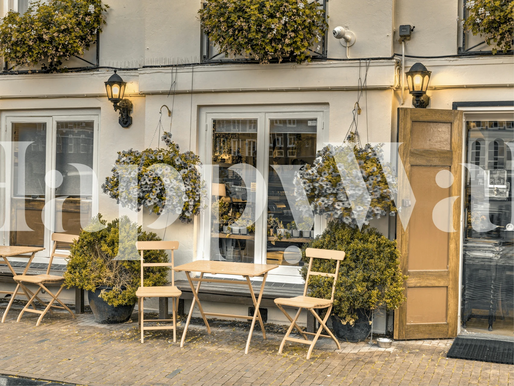 Papel tapiz Savoring Amsterdam mostrado en una habitación