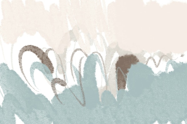 Rustic Abstract - Pastel Pink & Blue