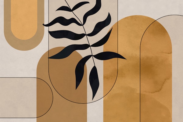 Abstract Arches and Leaves