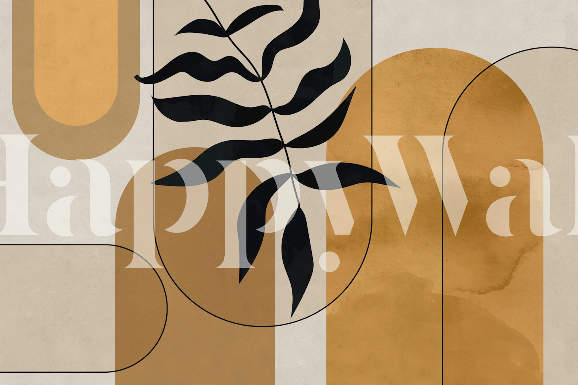 Abstract Arches and Leaves i et rom