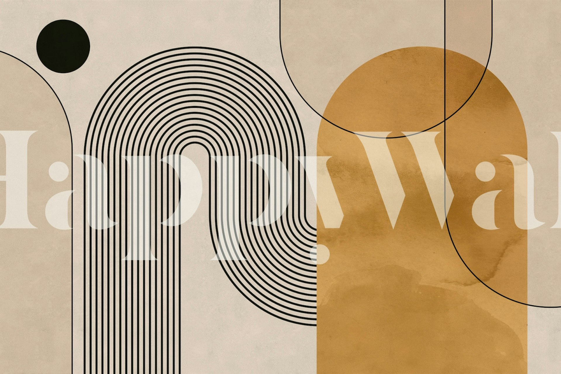 Tapeta Relaxing Abstract Arches u sobi