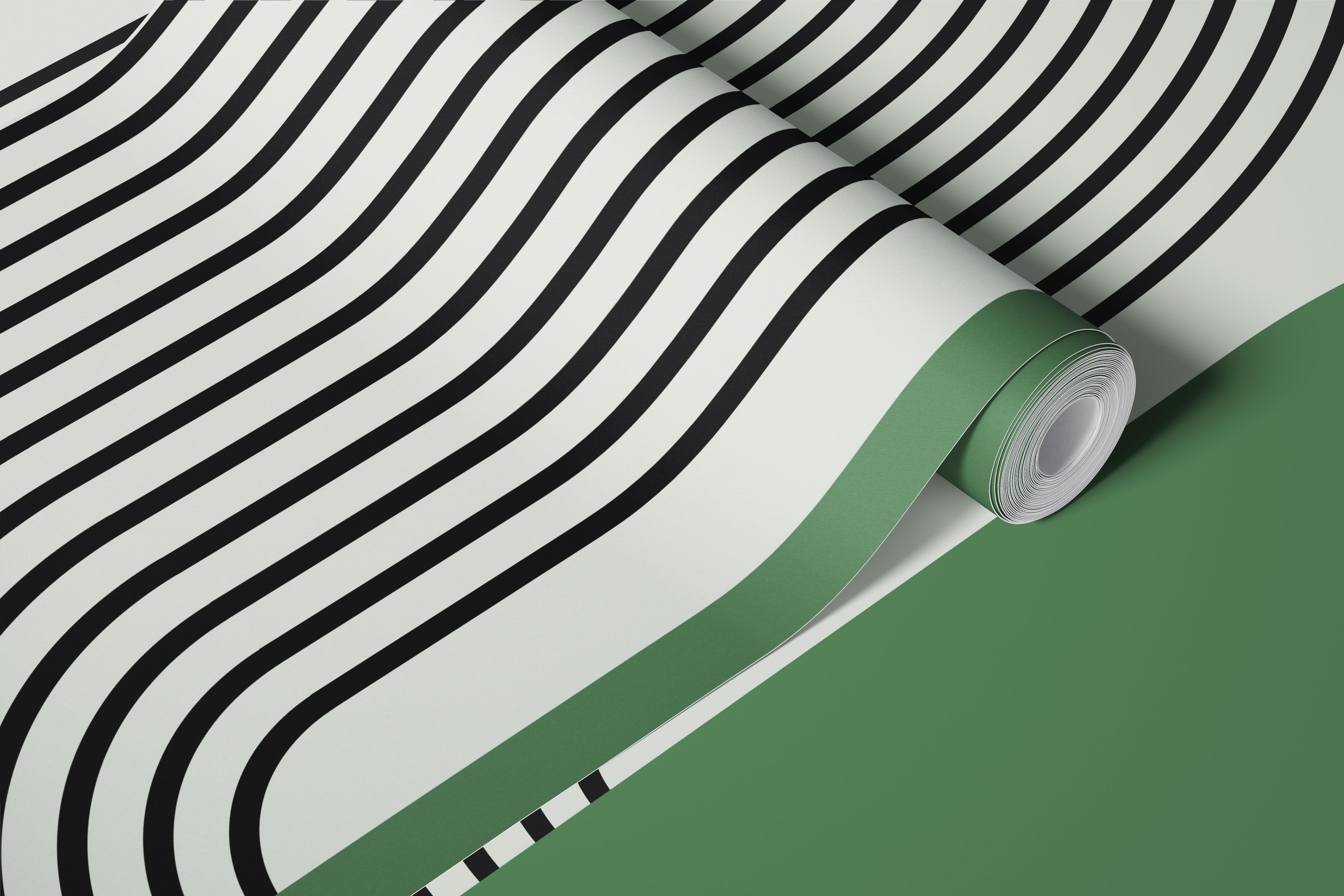 Abstract Arches behang in een moderne kamer