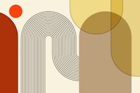 Abstract Arches Rounds tapeta