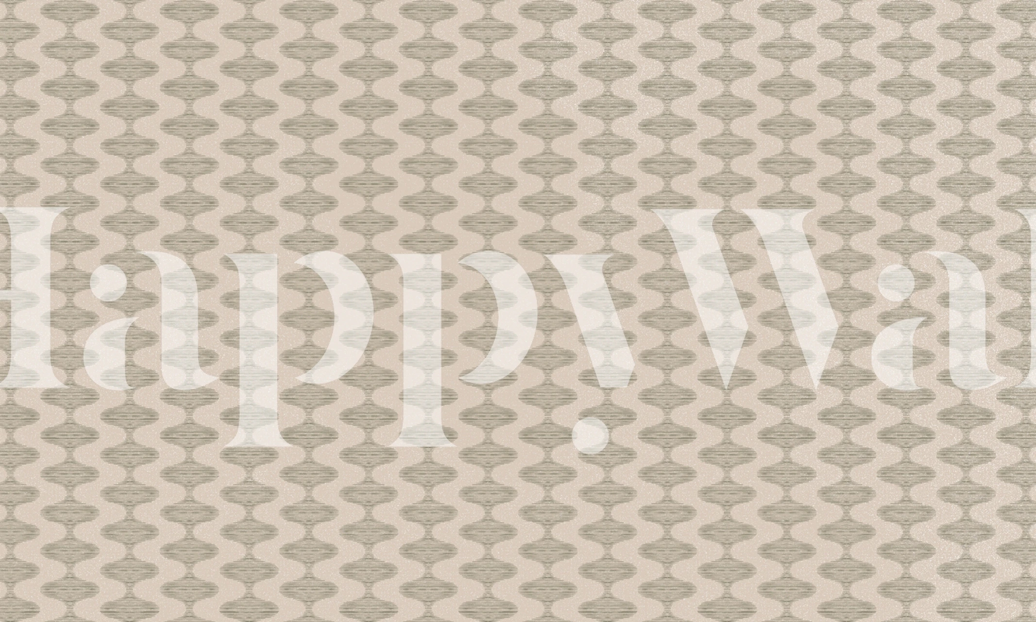 Retro Waves Green Bohemian Vintage Texture behang