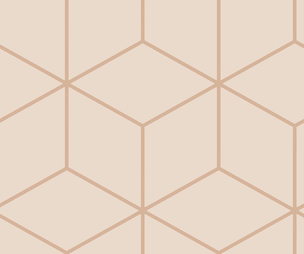 Simple Hexagon Cubes - Cream 2