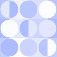 SS - Minimal geometric blue circles ταπετσαρία
