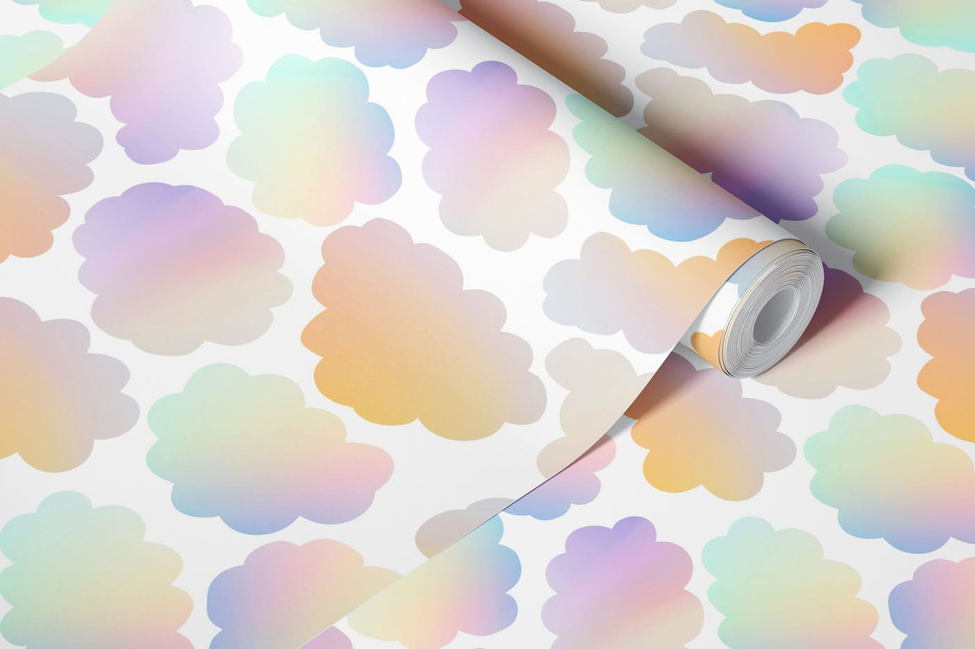 SS - rainbow clouds wallpaper roll