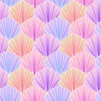 SS - Mermaid rainbow scallop papiers peint
