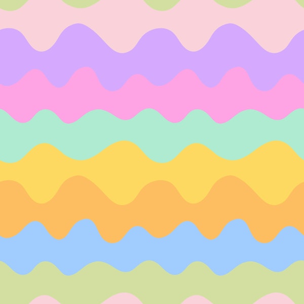 SS - Rainbow coloured waves