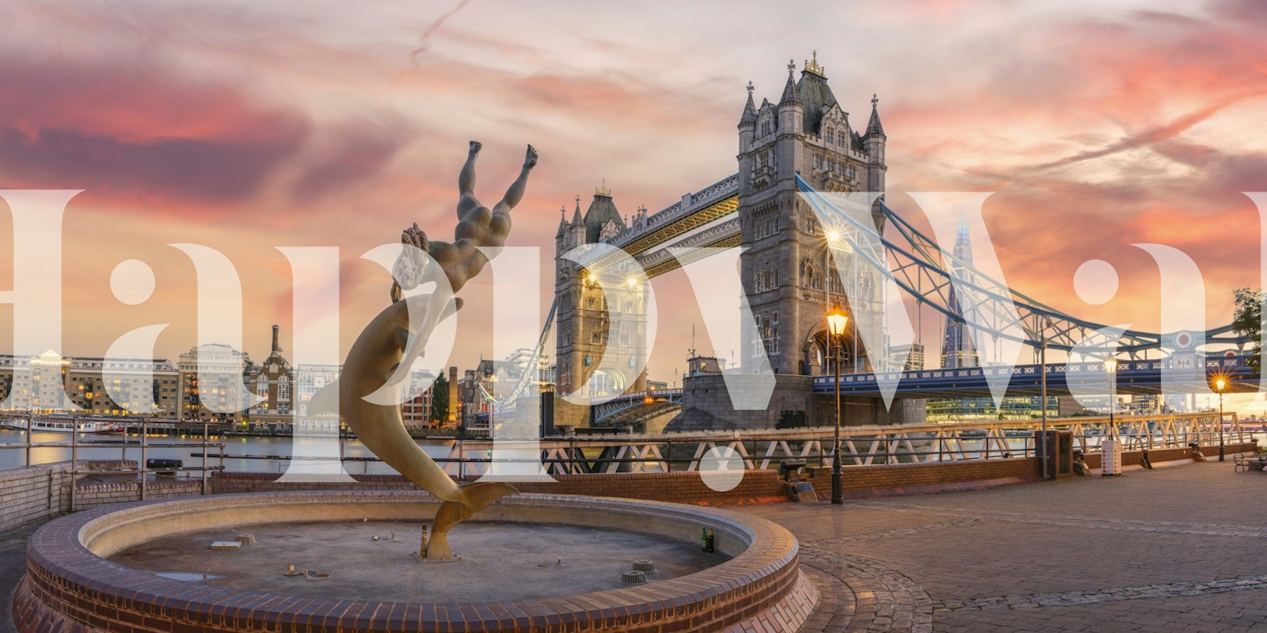 Ταπετσαρία Sunset Splendor at Tower Bridge σε ένα δωμάτιο