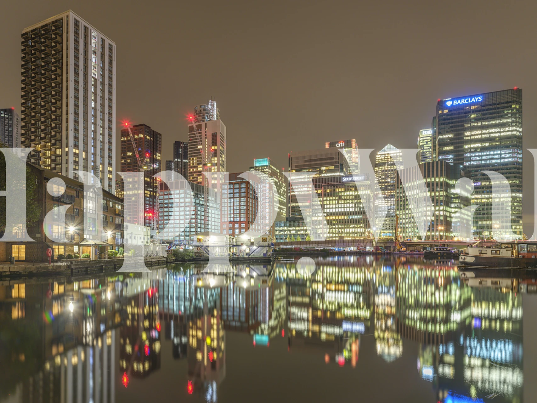 Twilight Londres horizonte reflexões papel de parede