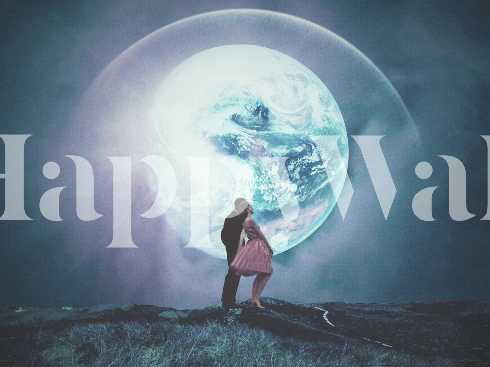 Drömlik tapetdesign i ett modernt rum