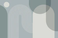 Abstract Swedish Mid Century Arches wallpaper