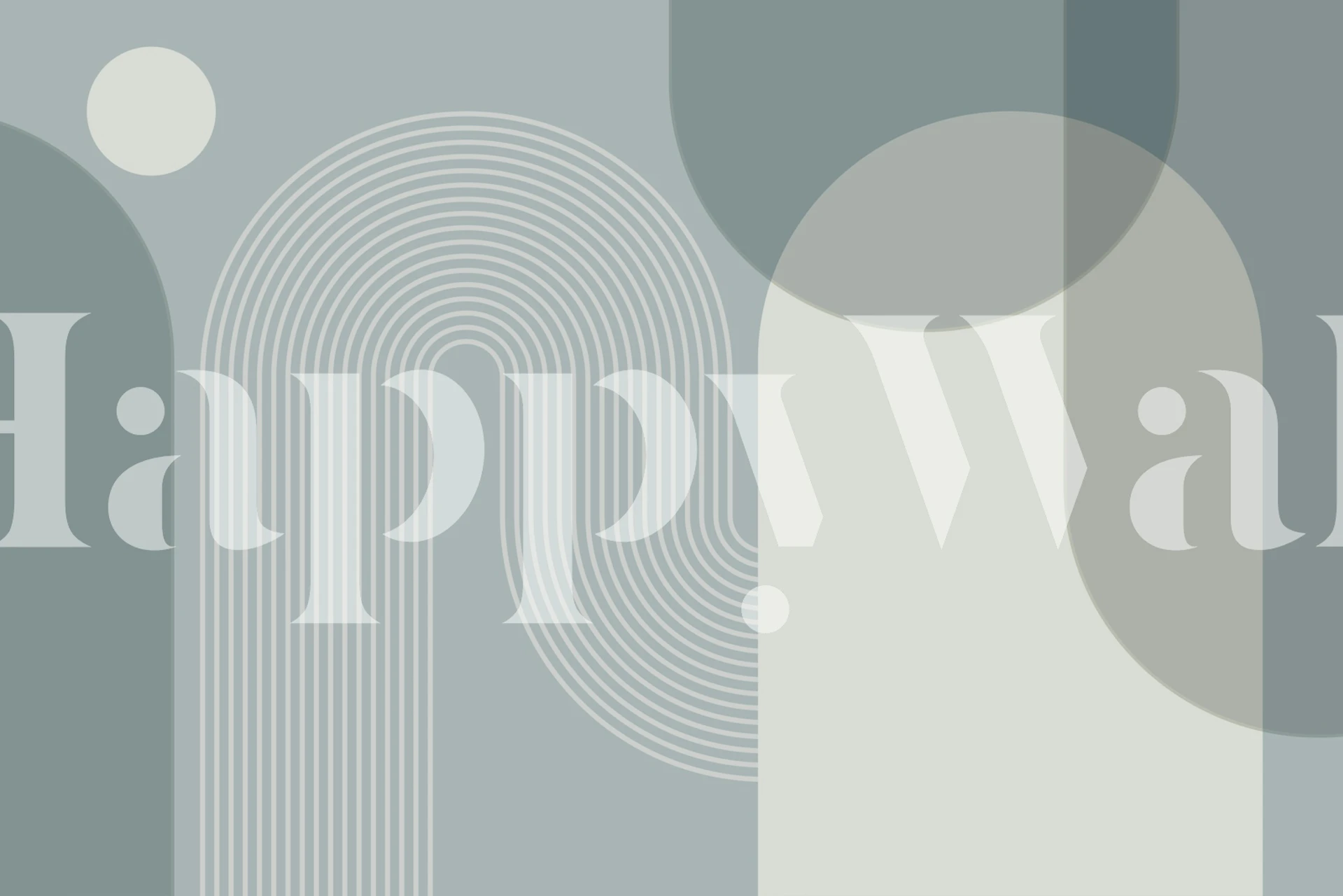 Abstract Swedish Mid Century Arches tapeta v pokoji