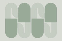 Abstract Mid Century Arch Geometry tapete