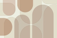 Abstract Mid Century Arch Geo tapete