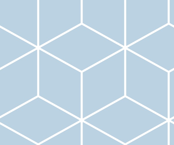 Simple Hexagon Cubes - Air Blue