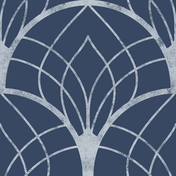 Art Deco Art 2 distressed navy