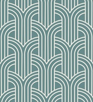 Art Deco Art 3 teal tapet