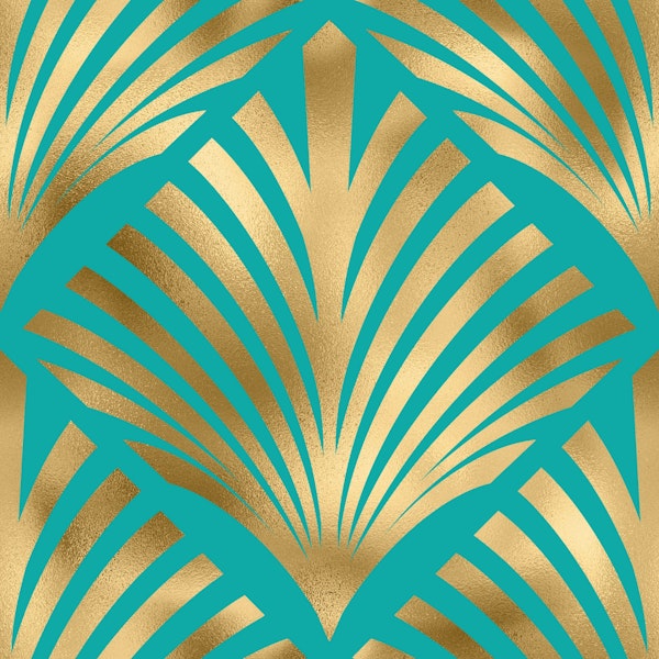 Art Deco Art 4 turquoise