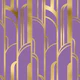 Art Deco Art 5 gold and purple