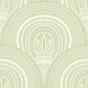 Ornamental scallop print - sage