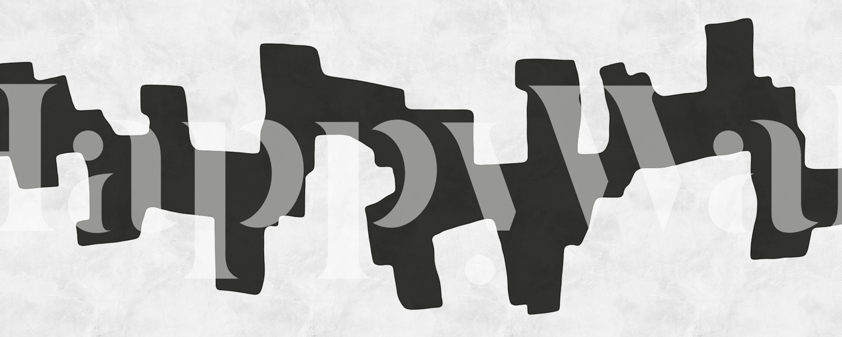 Black and white abstract shapes wallpaper