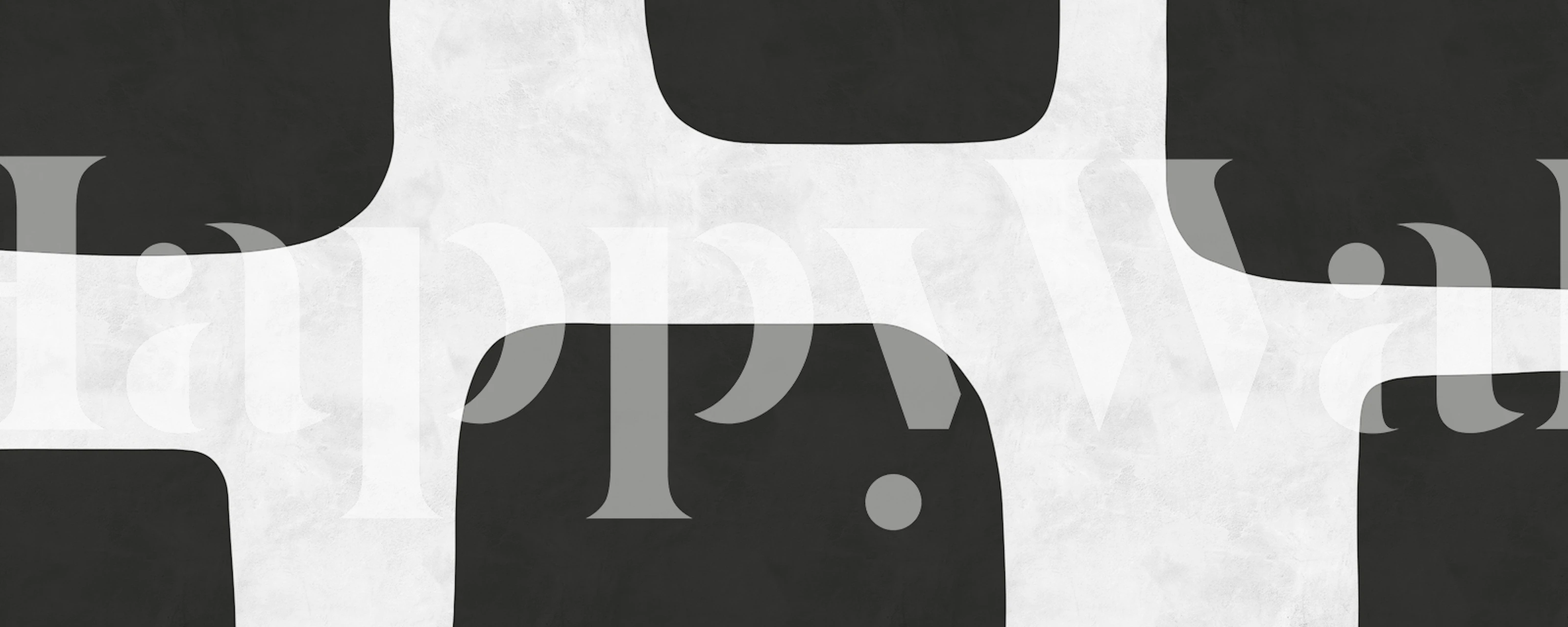 Black and white abstract shapes wallpaper