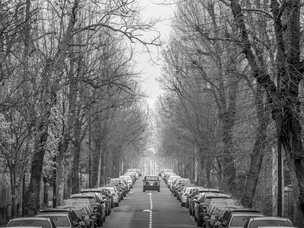 London Taxi on Road