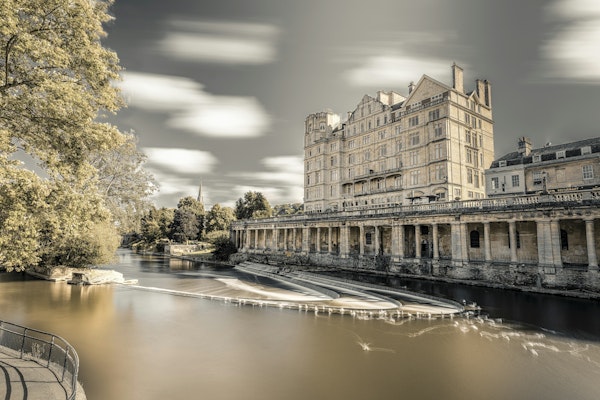 River and Buildings in Harmony