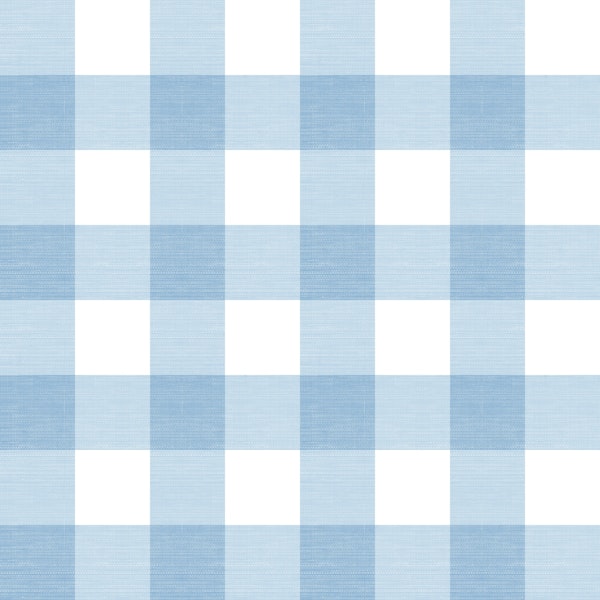 Cornflower Blue Modern Farmhouse Gingham