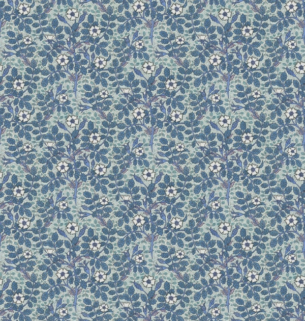 Blue Wildrose Pattern By Pillard Verneuil