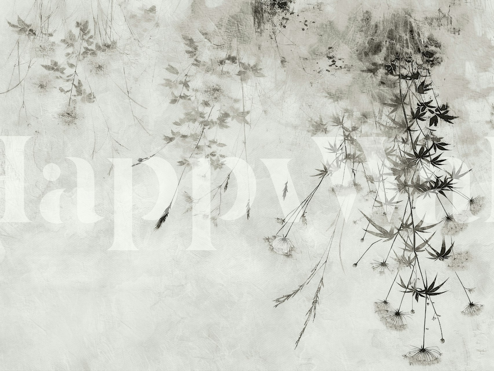 Wild Japandi Garden behang in een kamer