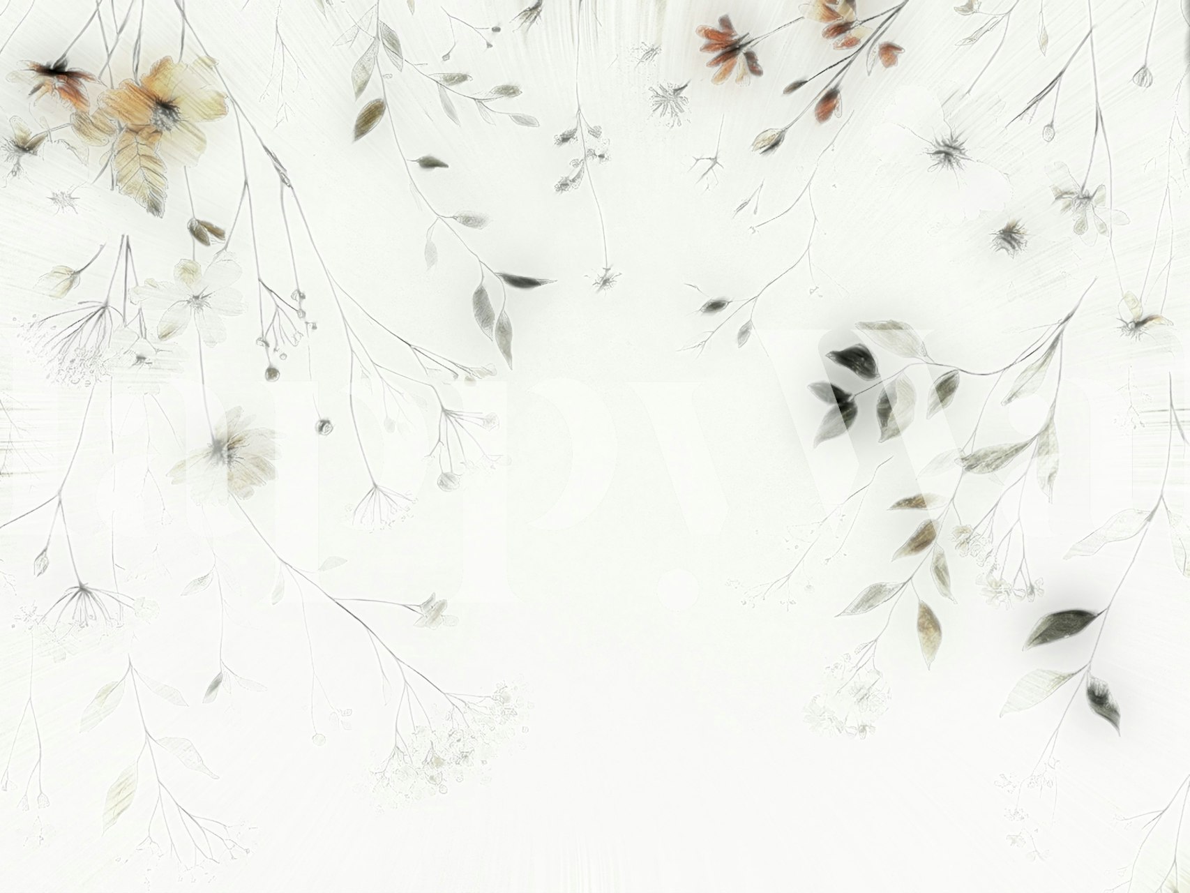 Carta da parati Wildflower Hugs in una stanza