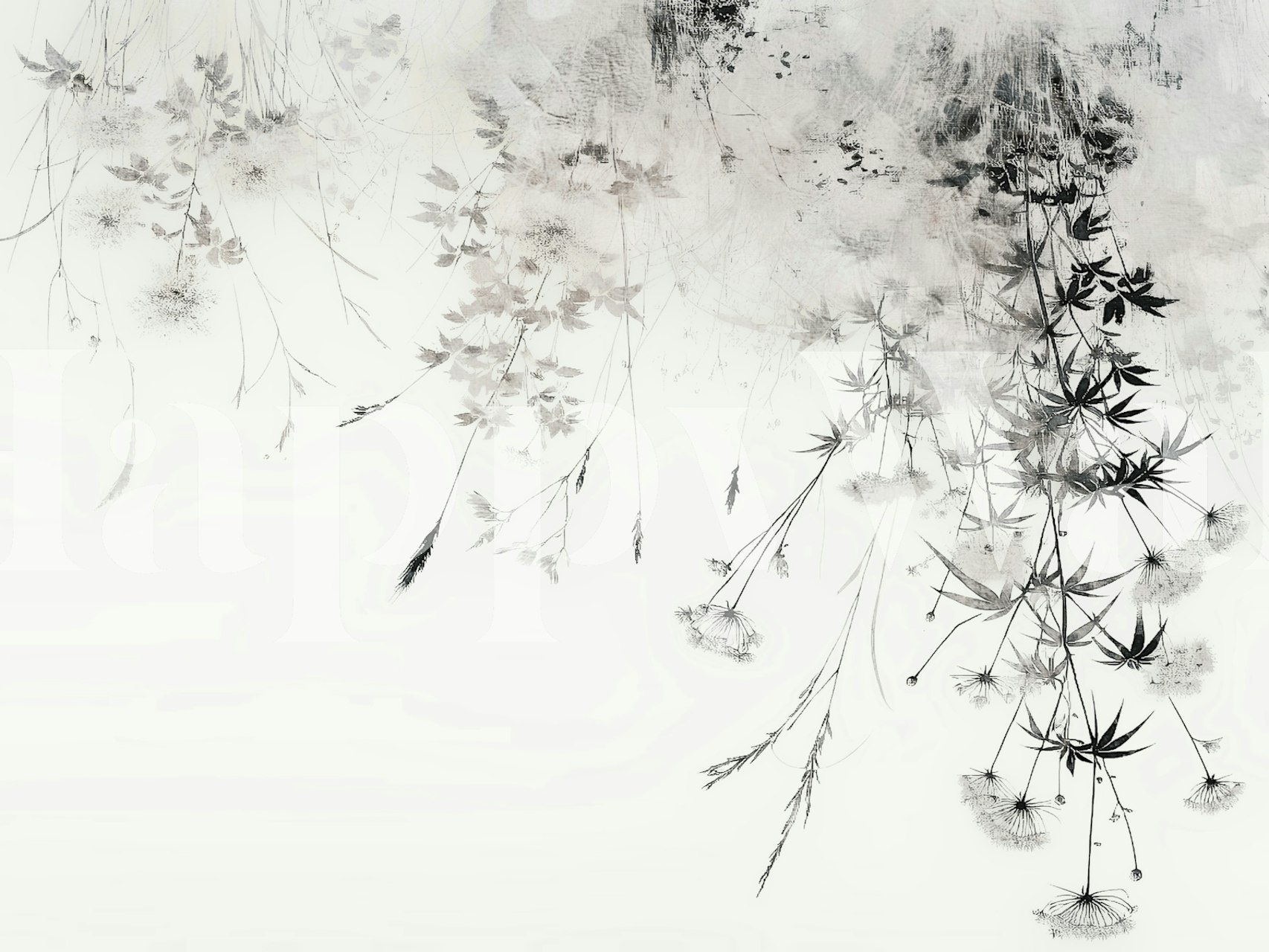 Papier peint Dreamy Wildflower Garden dans une pièce