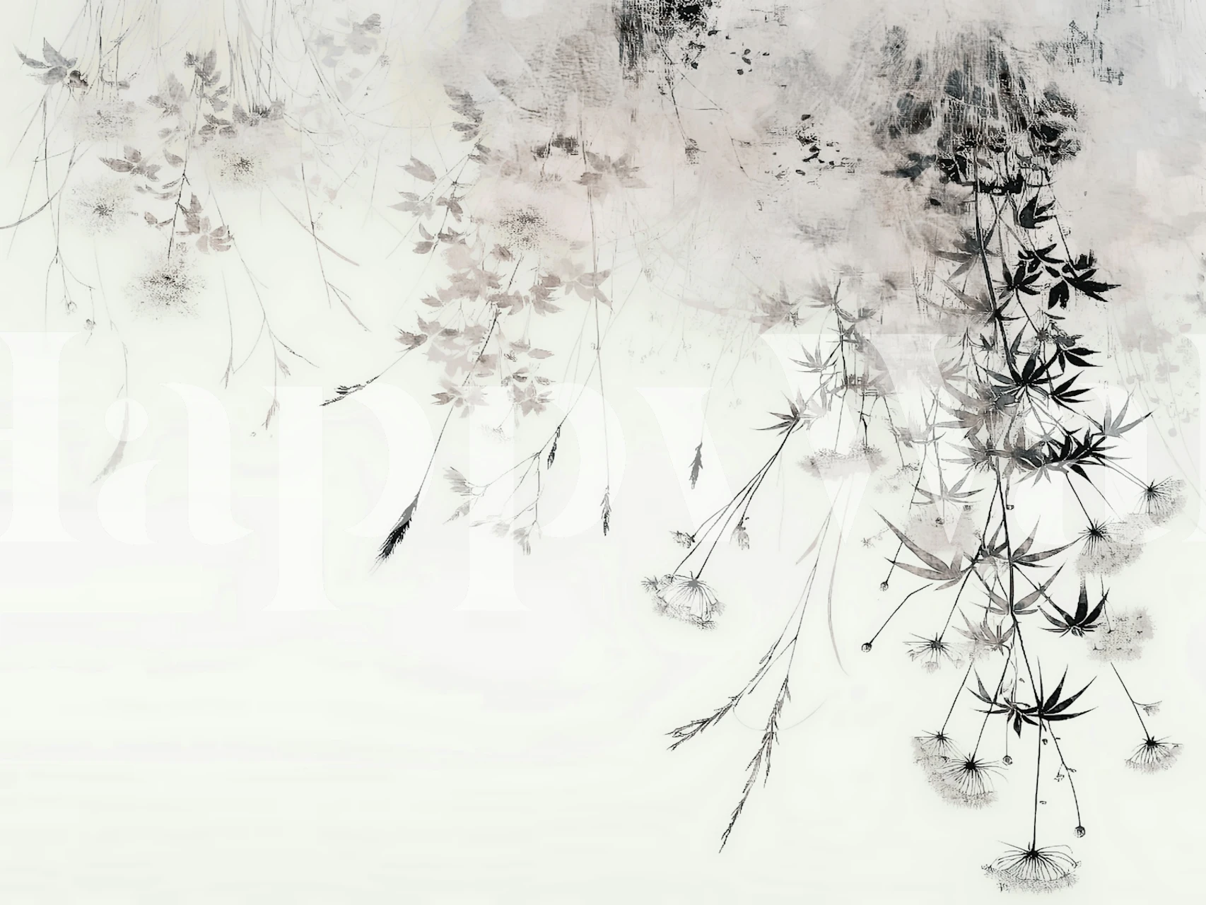 Dreamy Wildflower Garden -tapetti huoneessa