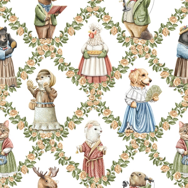 Grand Millennial Nostalgic Animals Garden